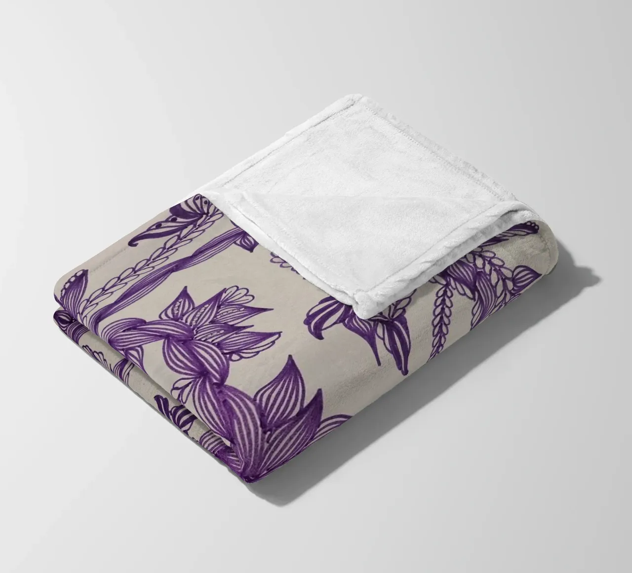 POURPRE AMORE coperta in pile da L'Atelier des merveilles