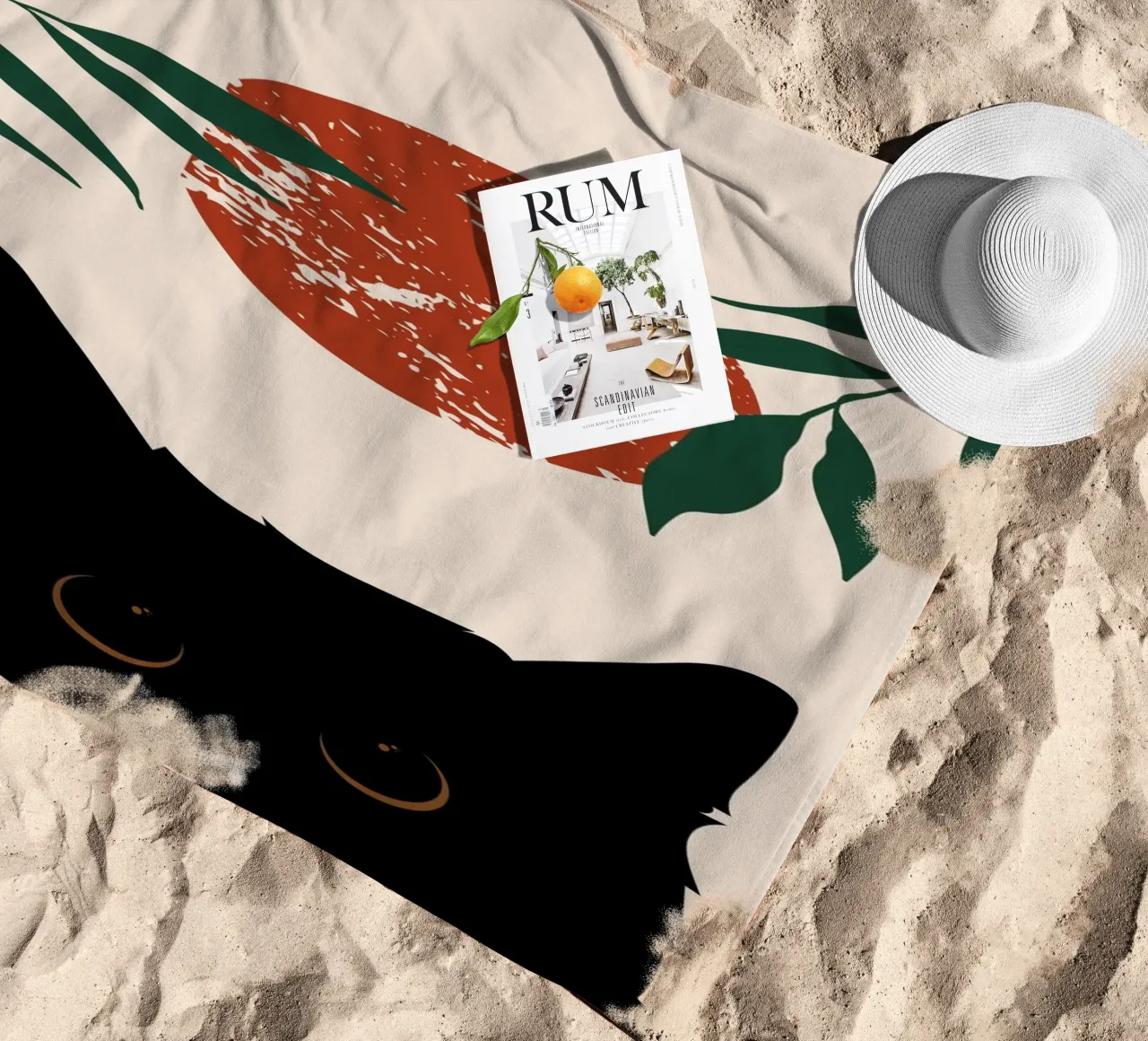 Cat peeking telo mare da LisaArtes