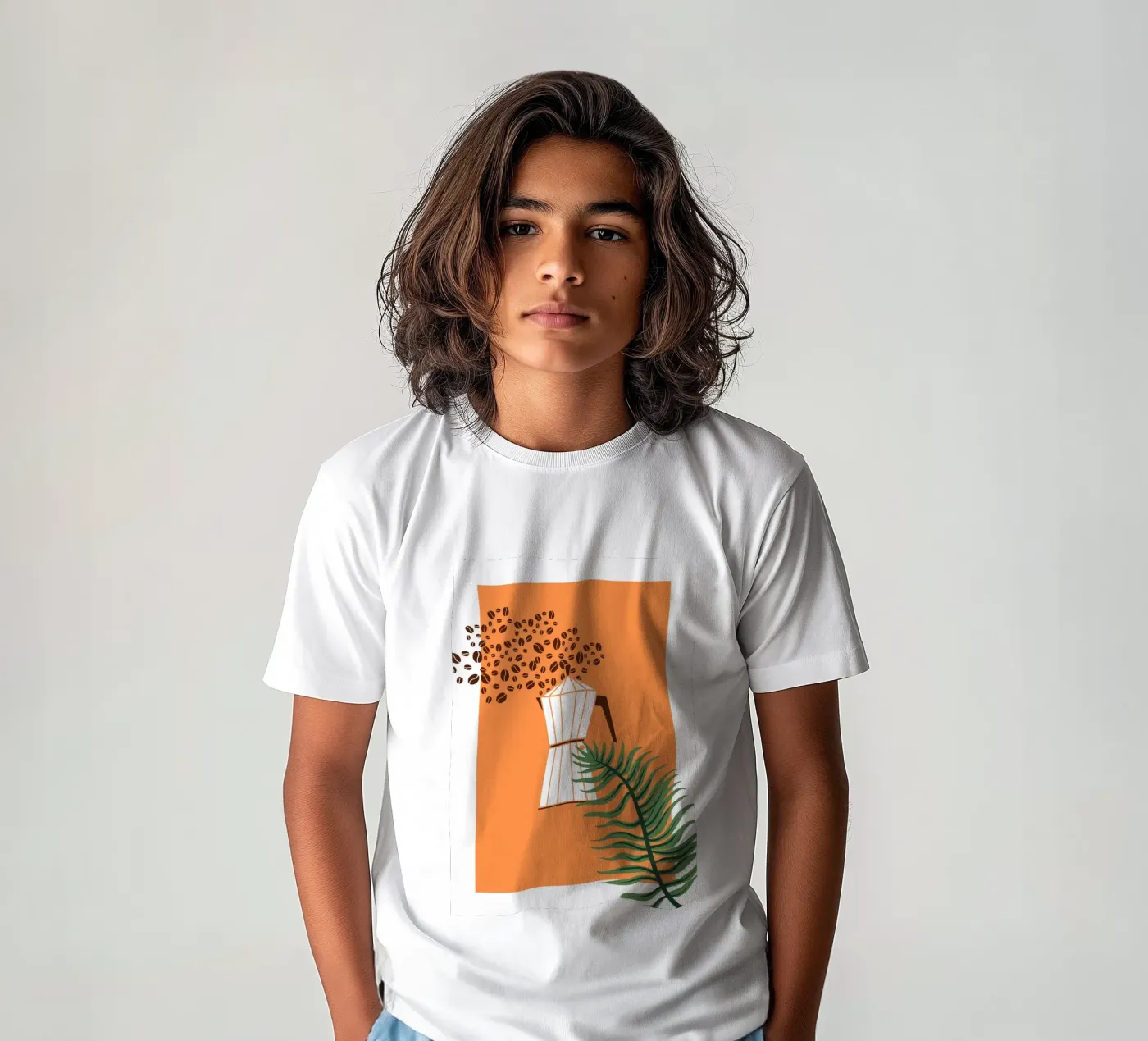 Geometric coffee maker t-shirt bambini da LisaArtes