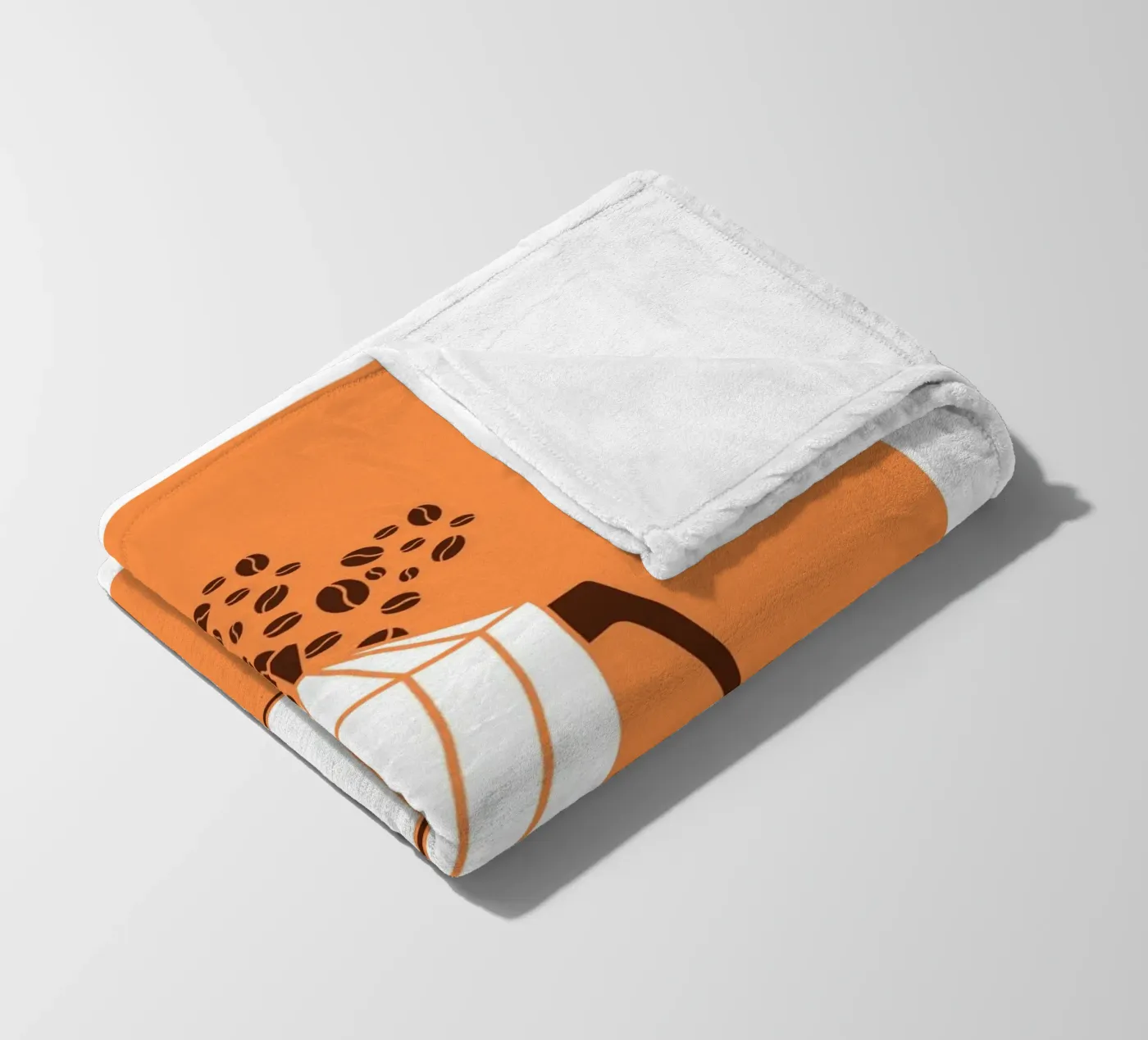 Geometric coffee maker fleece blanket by LisaArtes