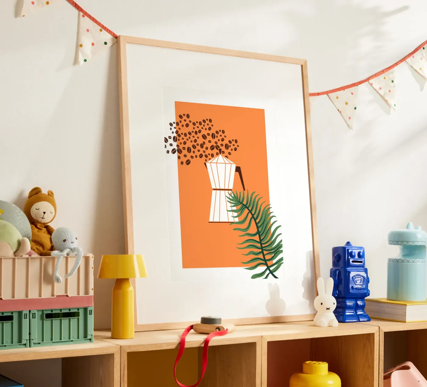 Geometric coffee maker poster da LisaArtes