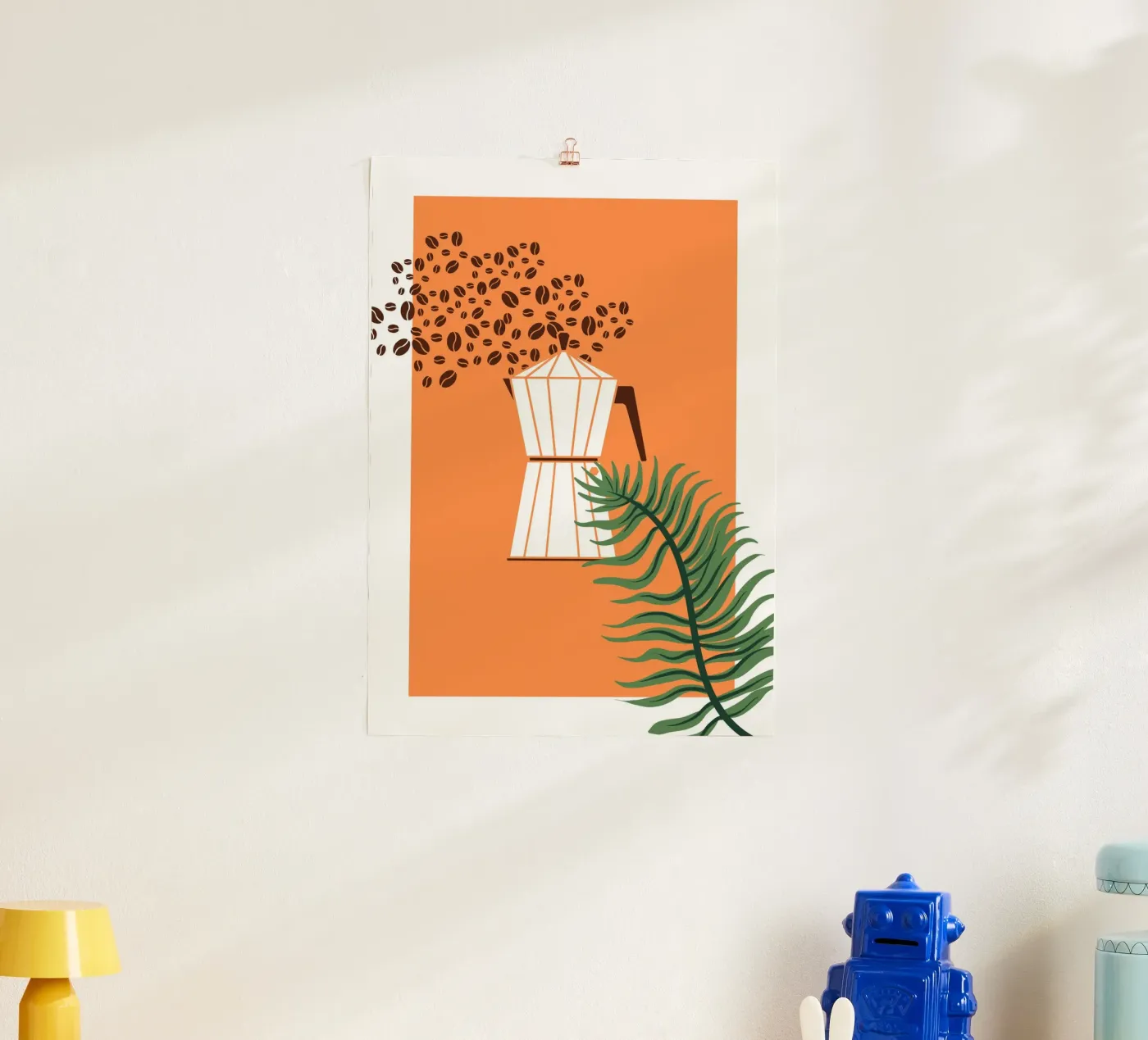 Geometric coffee maker poster da LisaArtes