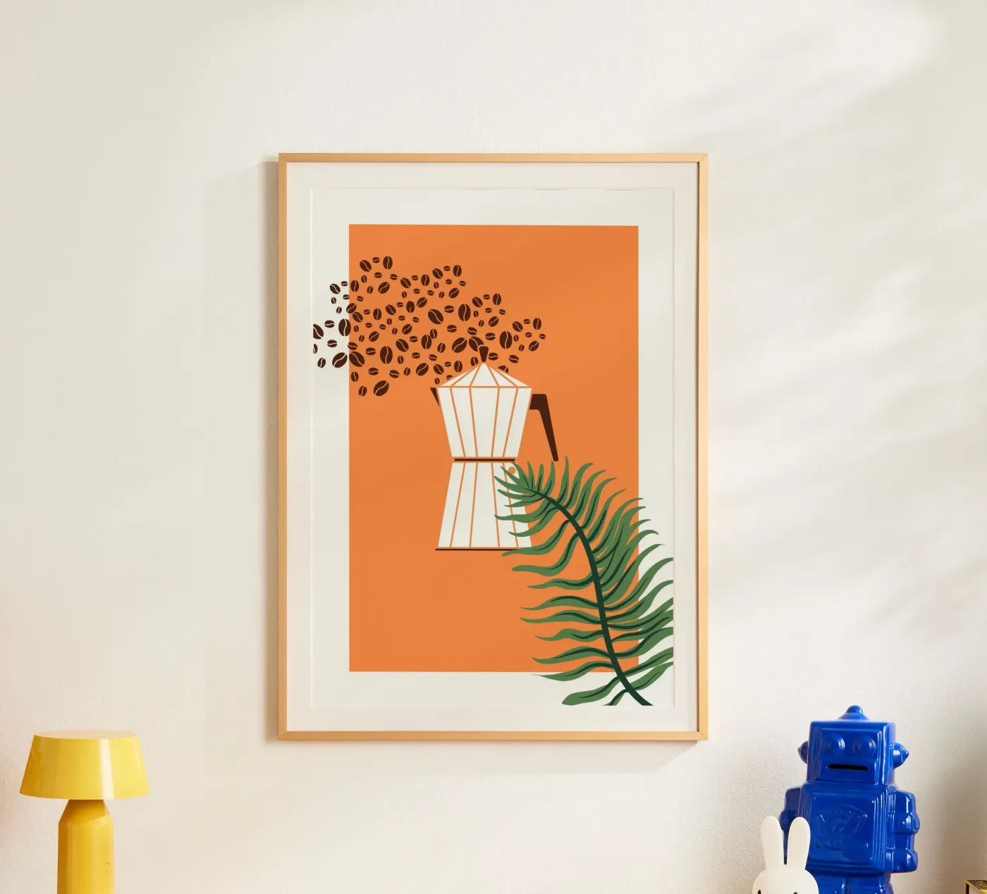 Geometric coffee maker poster da LisaArtes