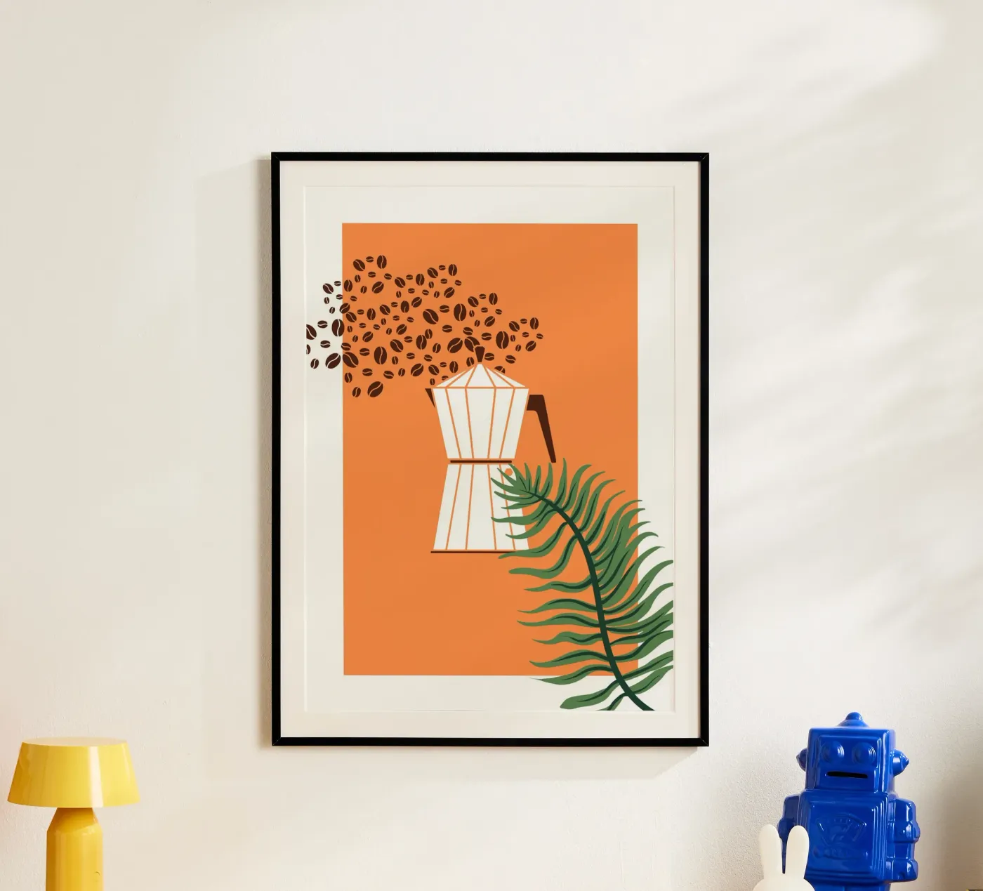 Geometric coffee maker poster da LisaArtes