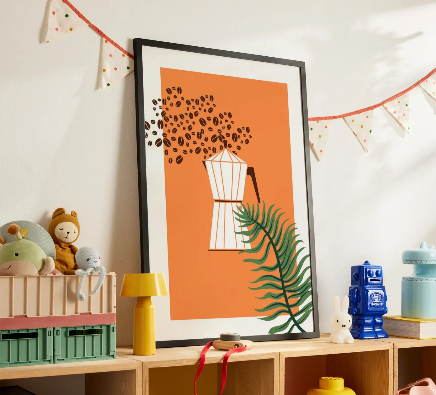 Geometric coffee maker poster da LisaArtes