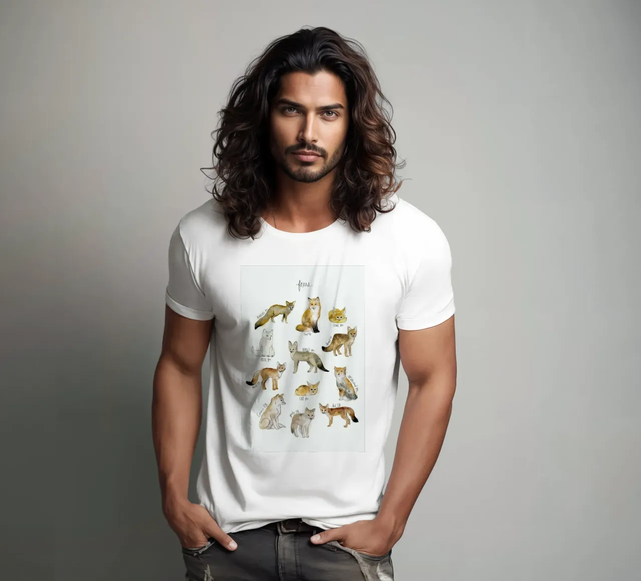 Foxes t-shirt da Amy Hamilton