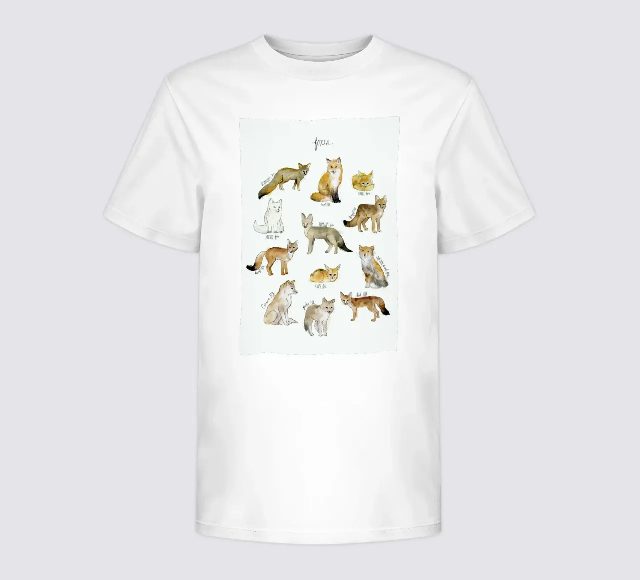 Foxes t-shirt bambini da Amy Hamilton