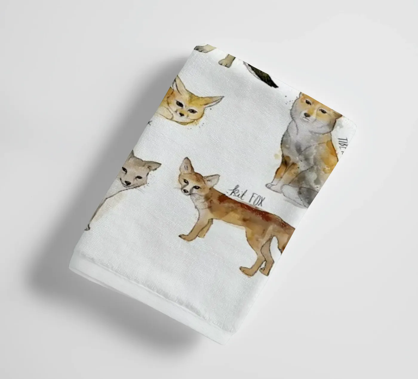 Foxes Handtuch von Amy Hamilton