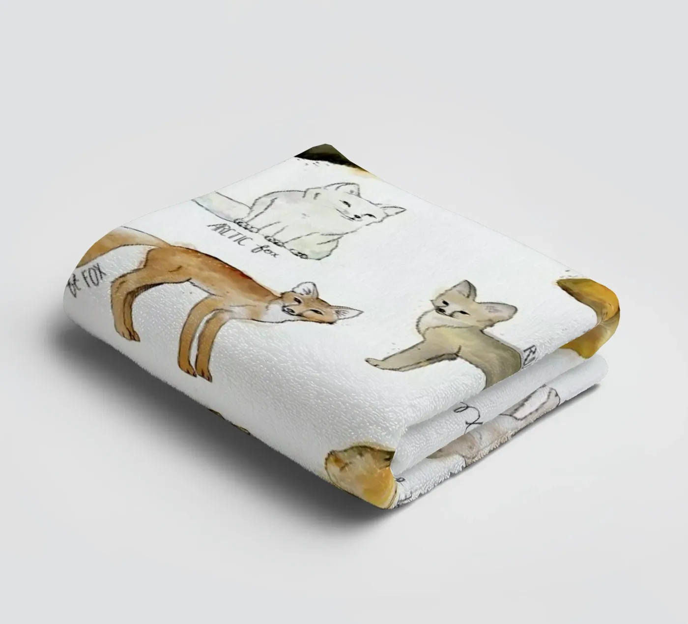 Foxes Handtuch von Amy Hamilton