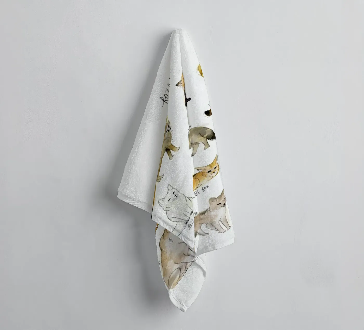 Foxes Handtuch von Amy Hamilton