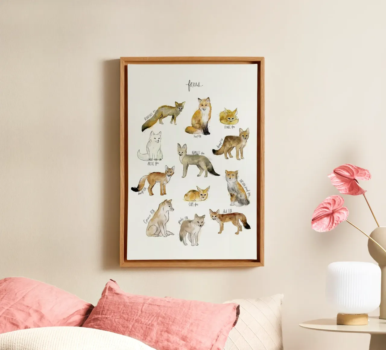 Foxes tela da Amy Hamilton