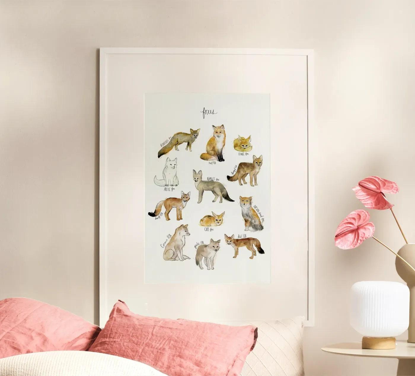 Foxes poster de Amy Hamilton