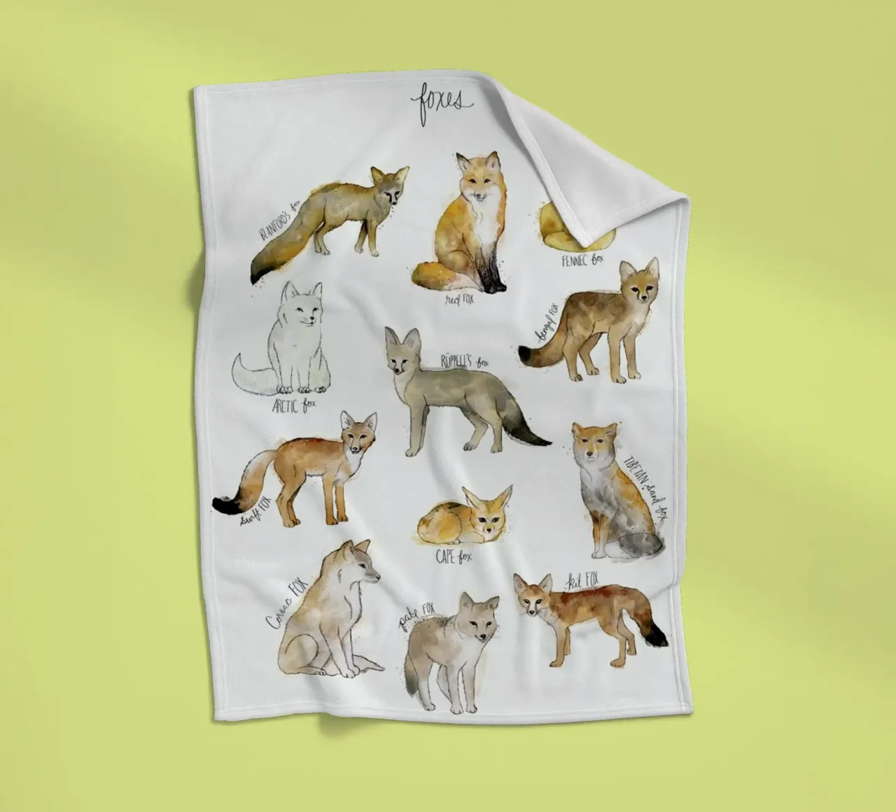 Foxes coperta in pile da Amy Hamilton