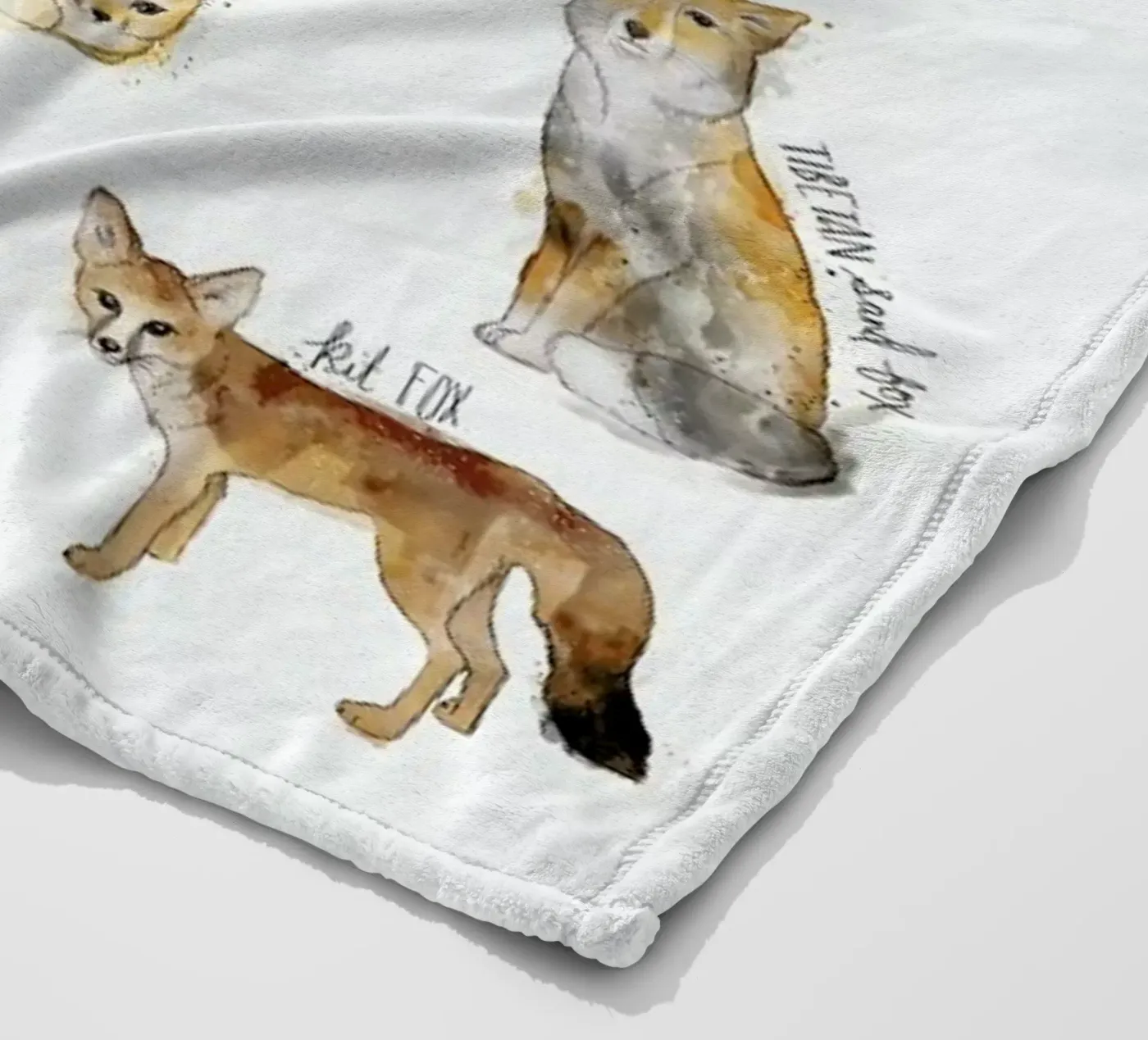 Foxes coperta in pile da Amy Hamilton