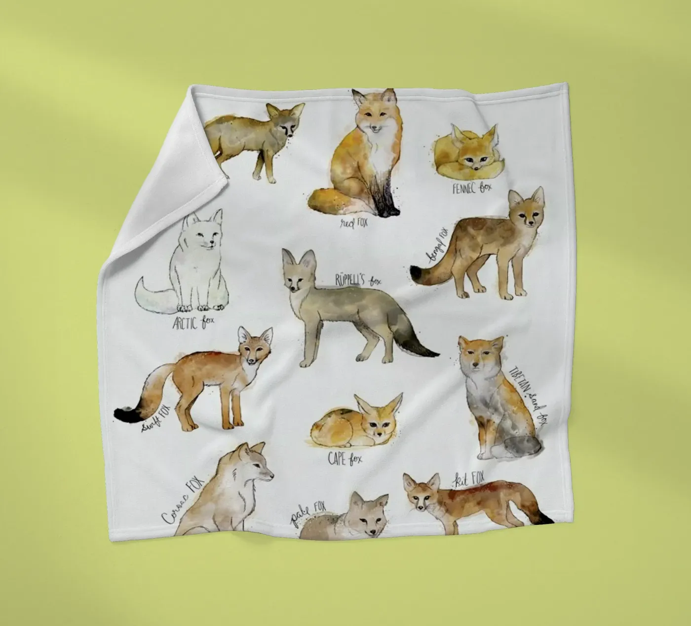 Foxes coperta in pile da Amy Hamilton