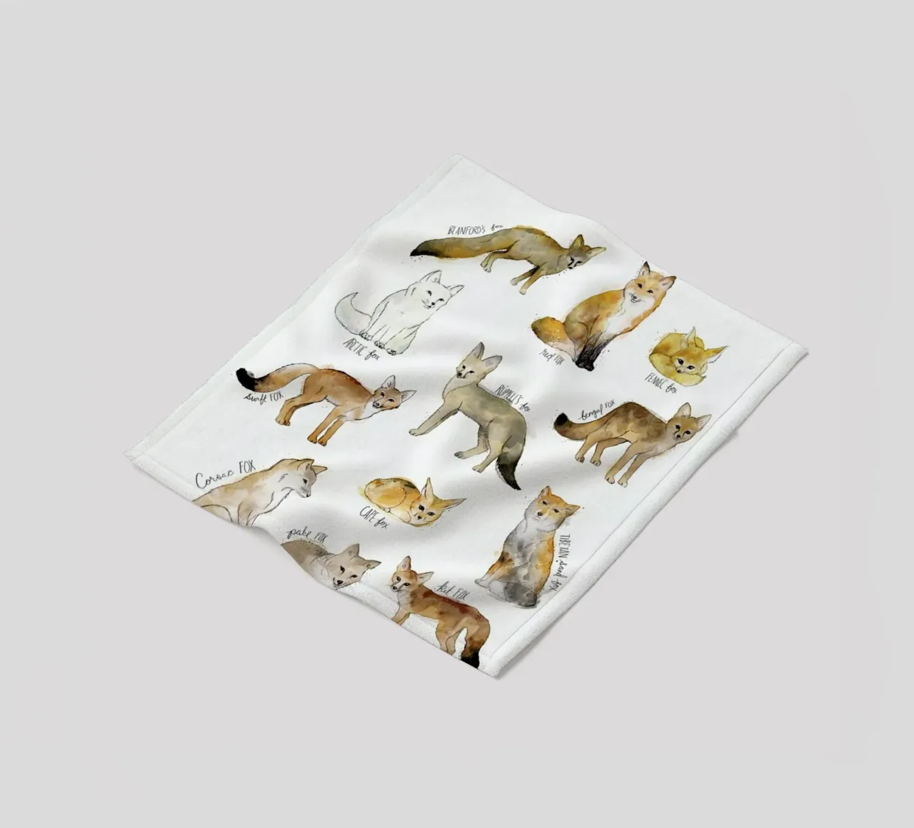 Foxes fleecedeken van Amy Hamilton