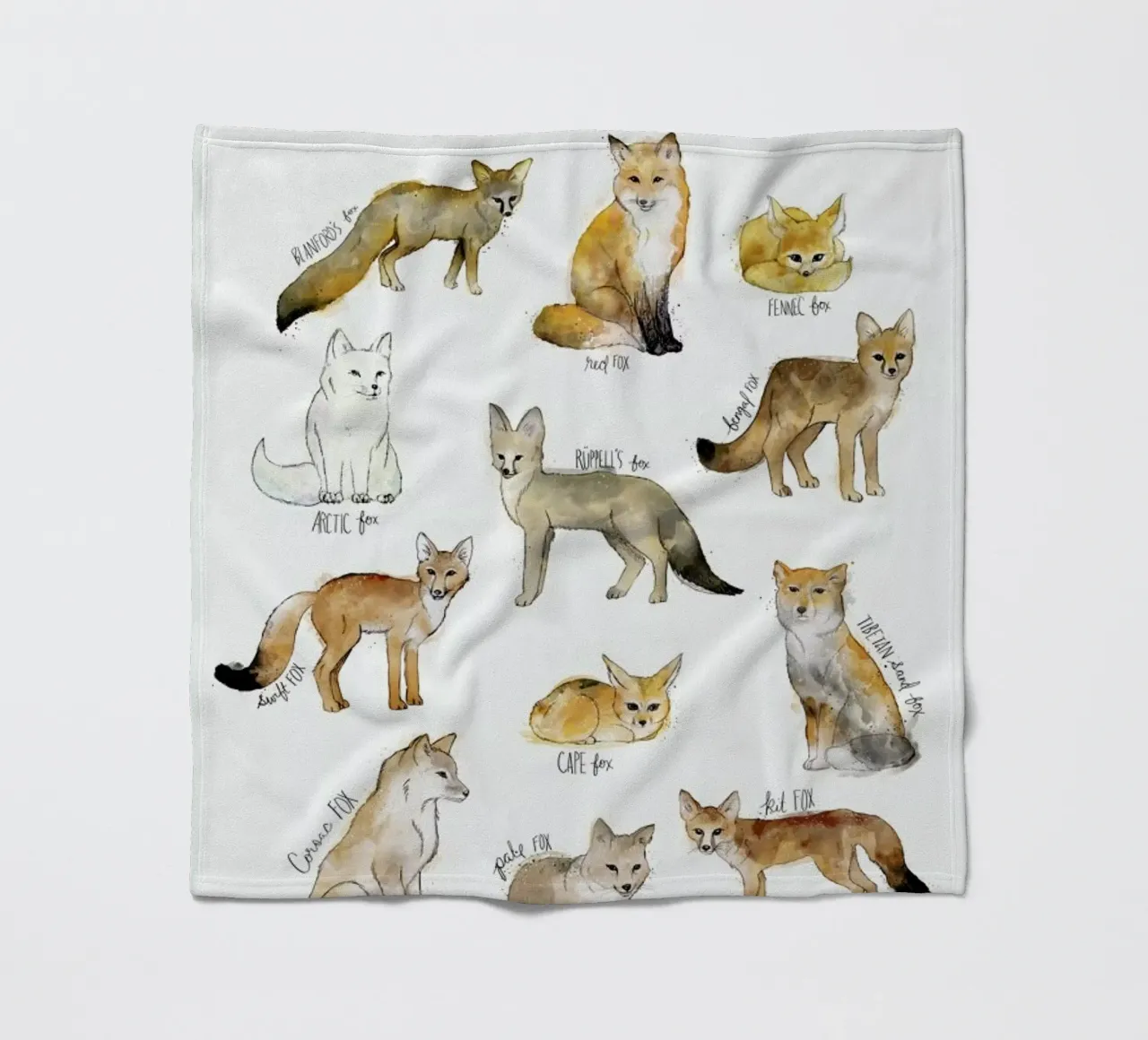 Foxes fleecedeken van Amy Hamilton