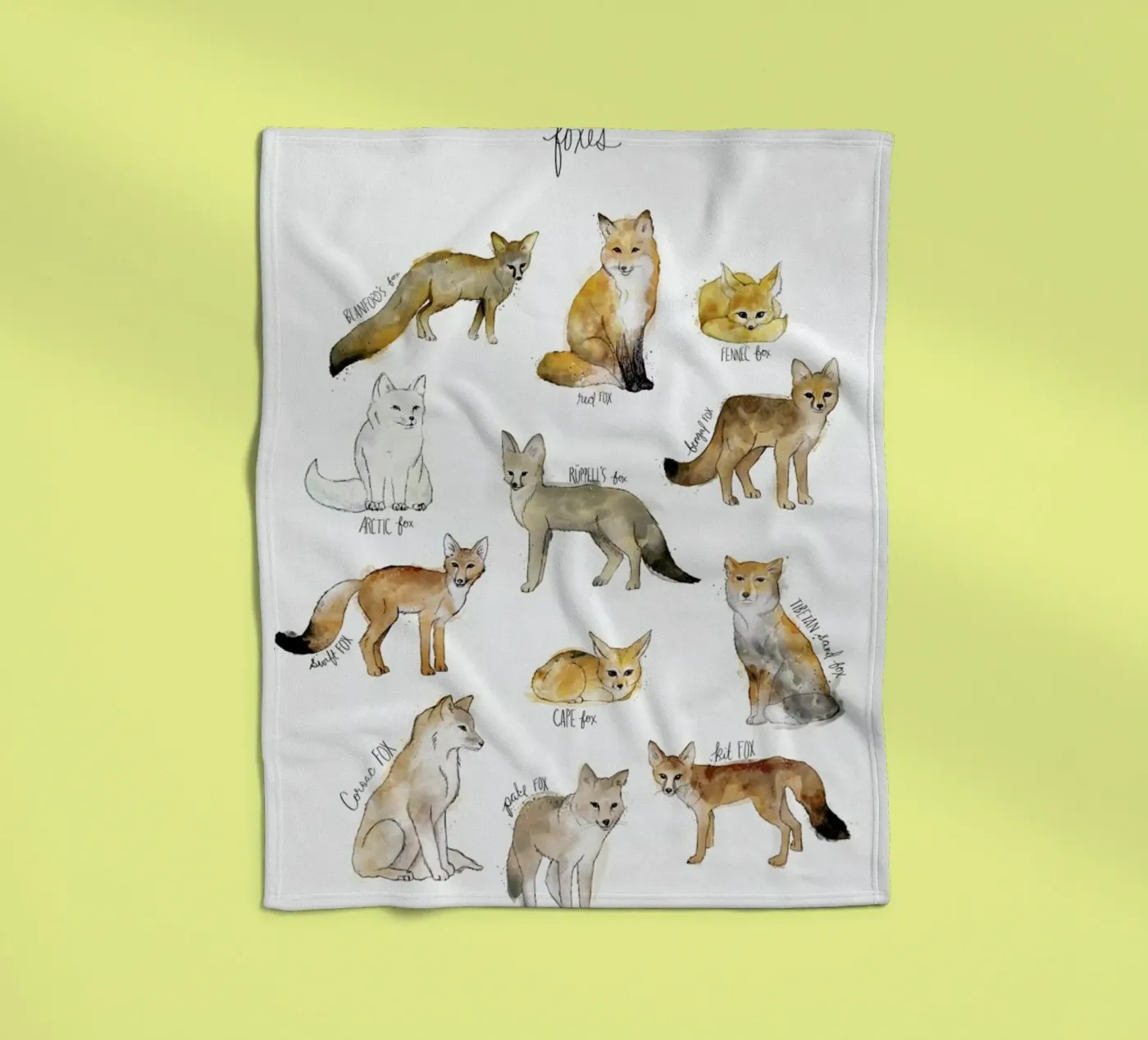 Foxes coperta in pile da Amy Hamilton