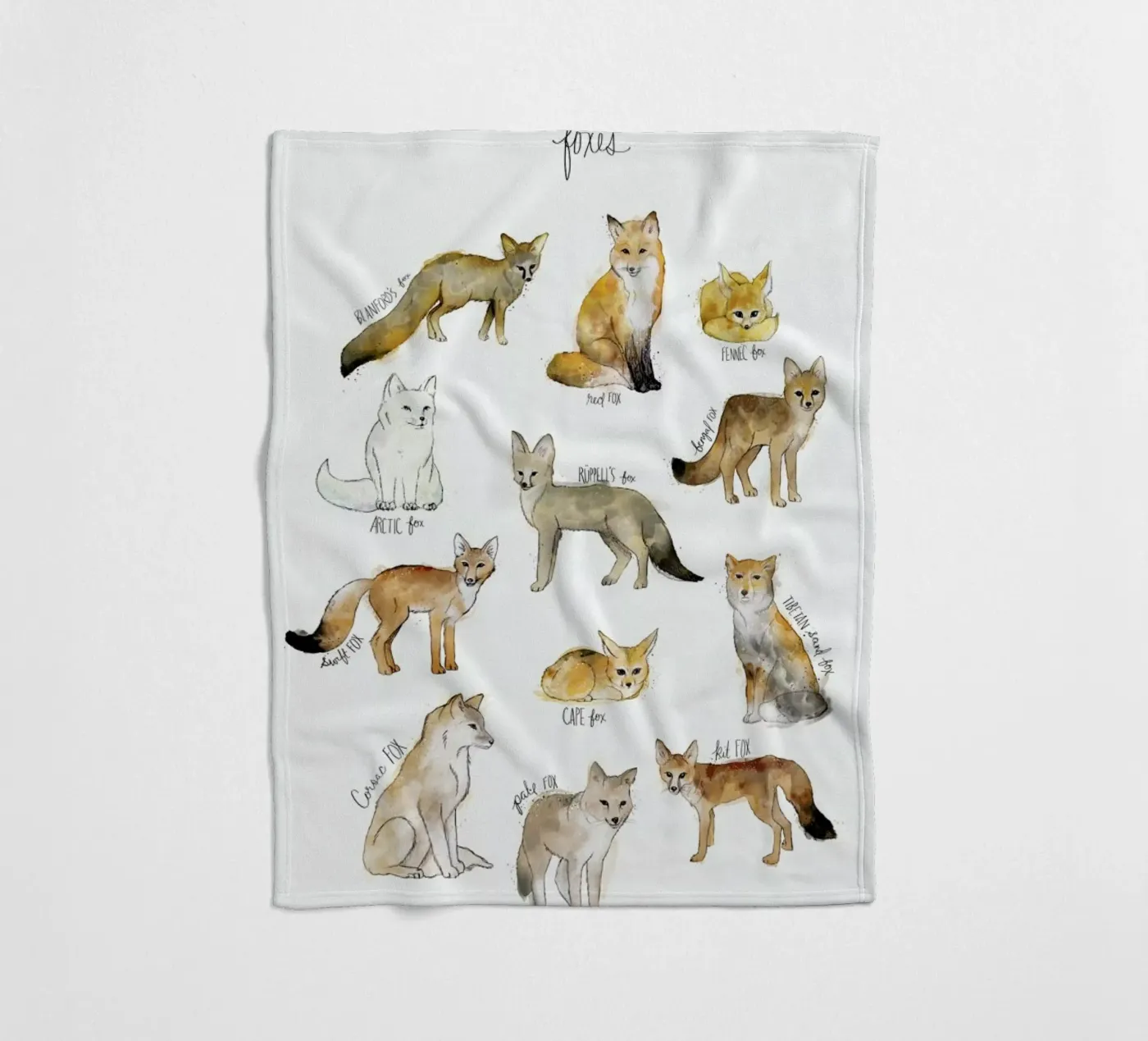 Foxes coperta in pile da Amy Hamilton