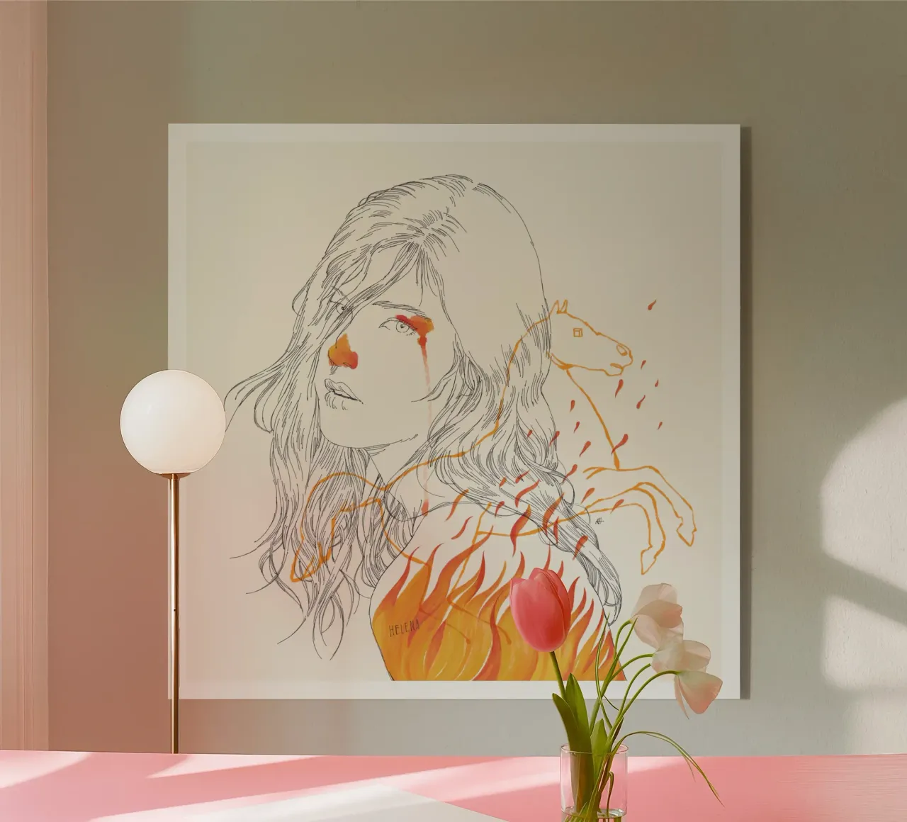 Helena plexiglass da Manuel Rebollo