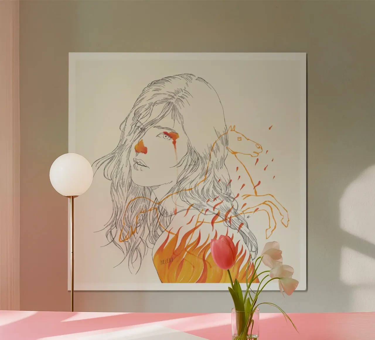 Helena poster by Manuel Rebollo