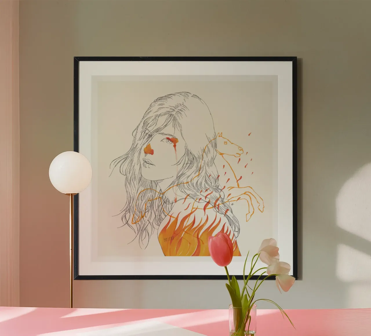 Helena poster by Manuel Rebollo