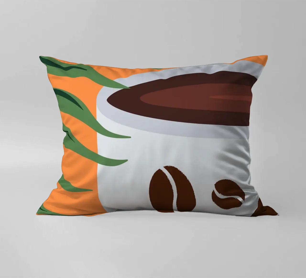 Cup and coffee beans cuscino da LisaArtes