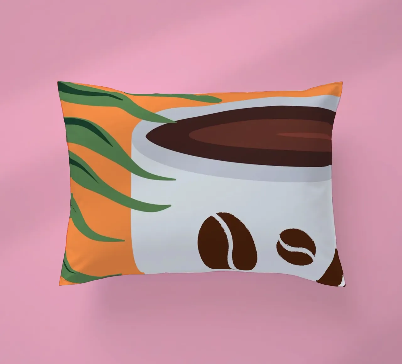 Cup and coffee beans cuscino da LisaArtes