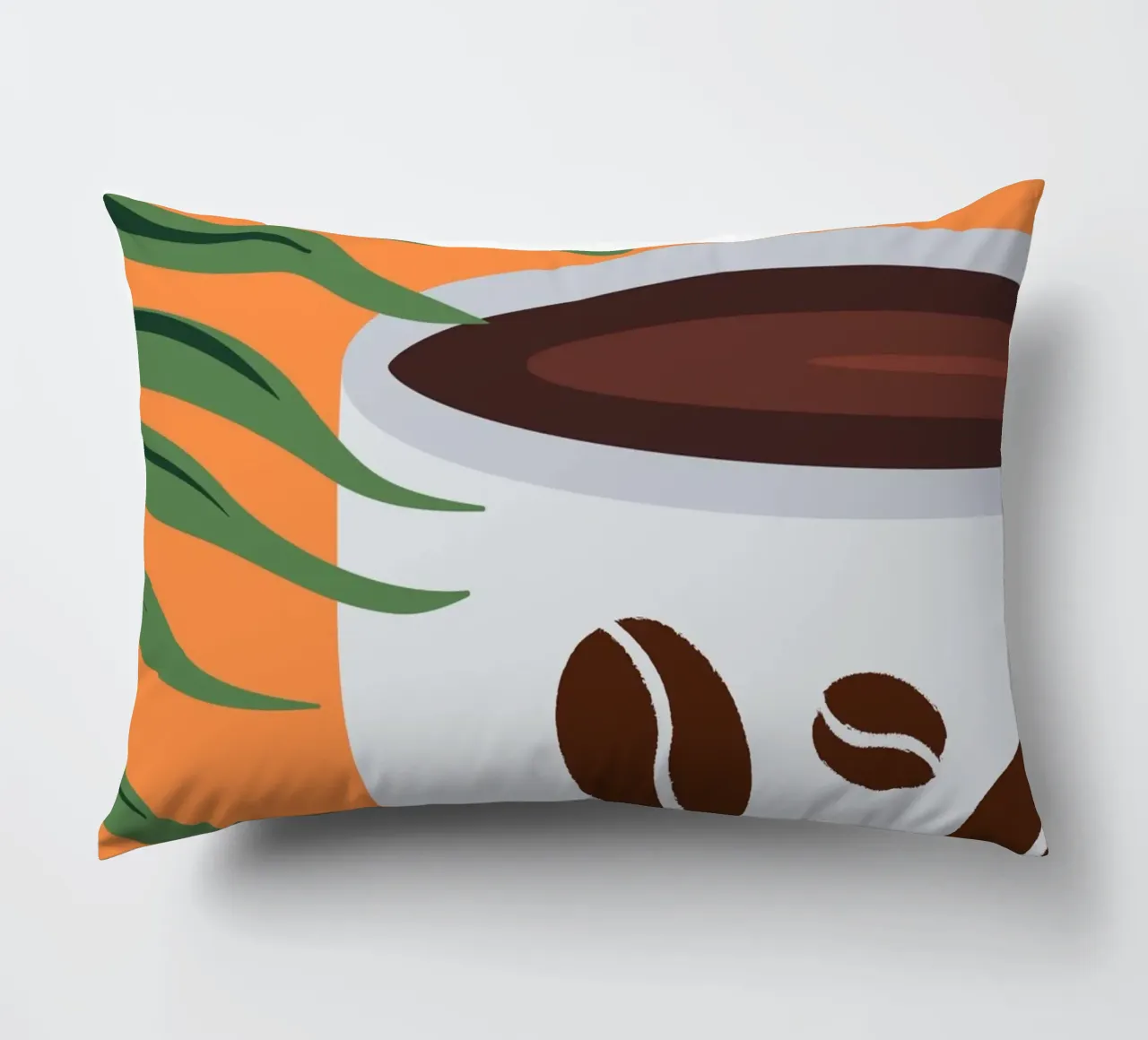 Cup and coffee beans cuscino da LisaArtes