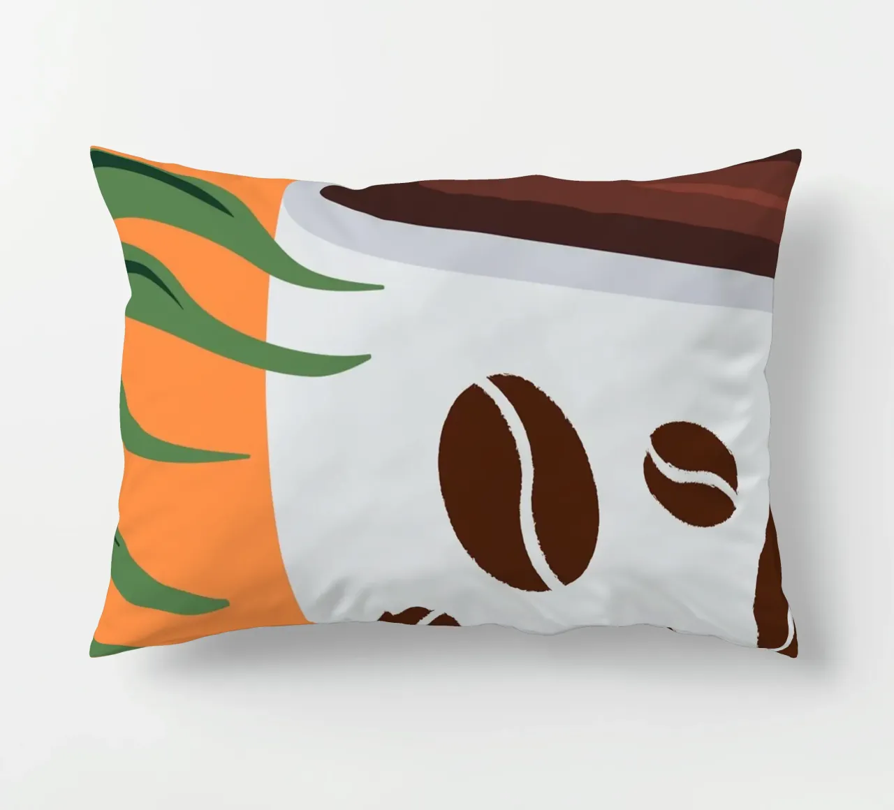 Cup and coffee beans cuscino da LisaArtes