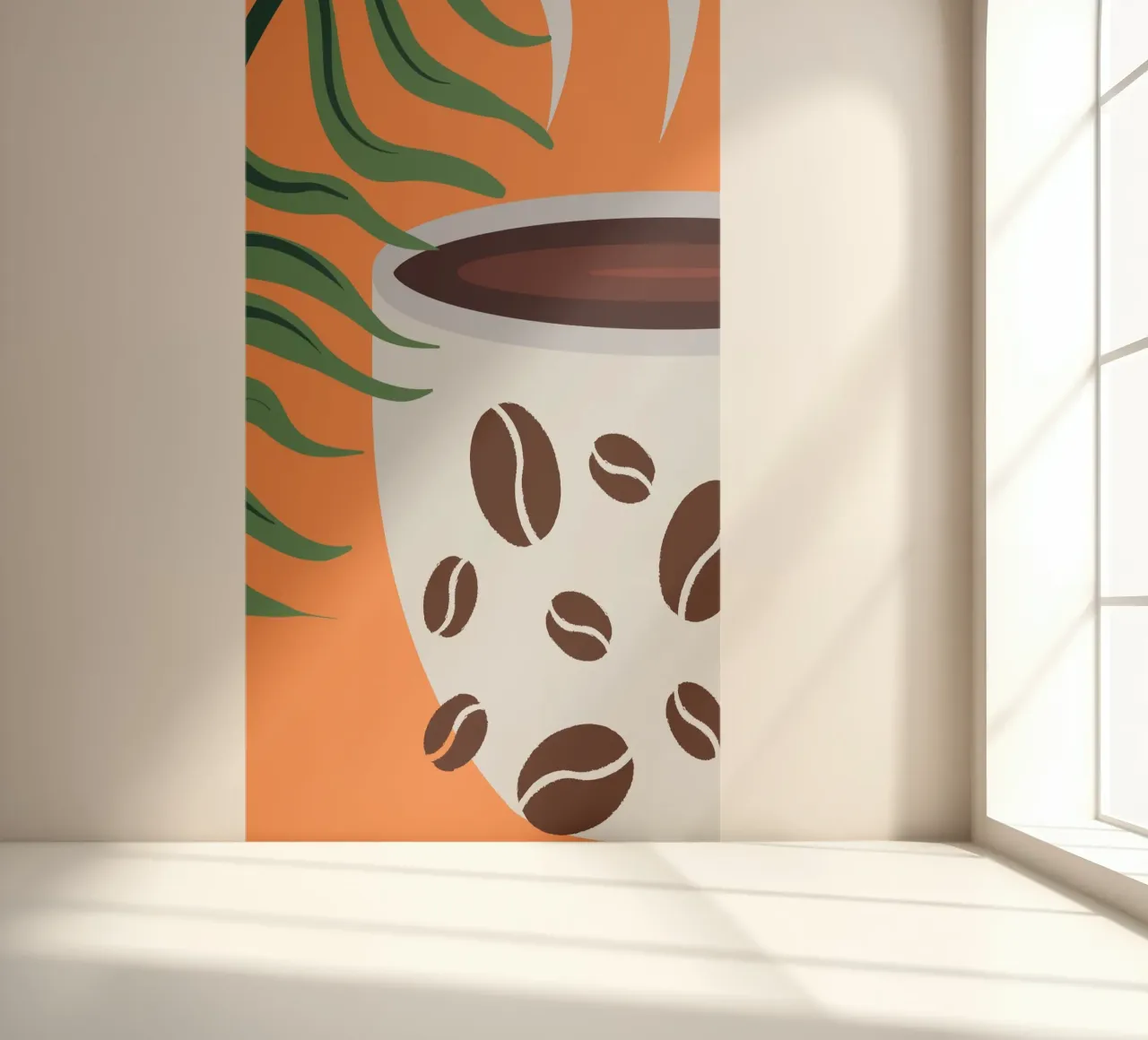 Cup and coffee beans photo wallpaper by LisaArtes