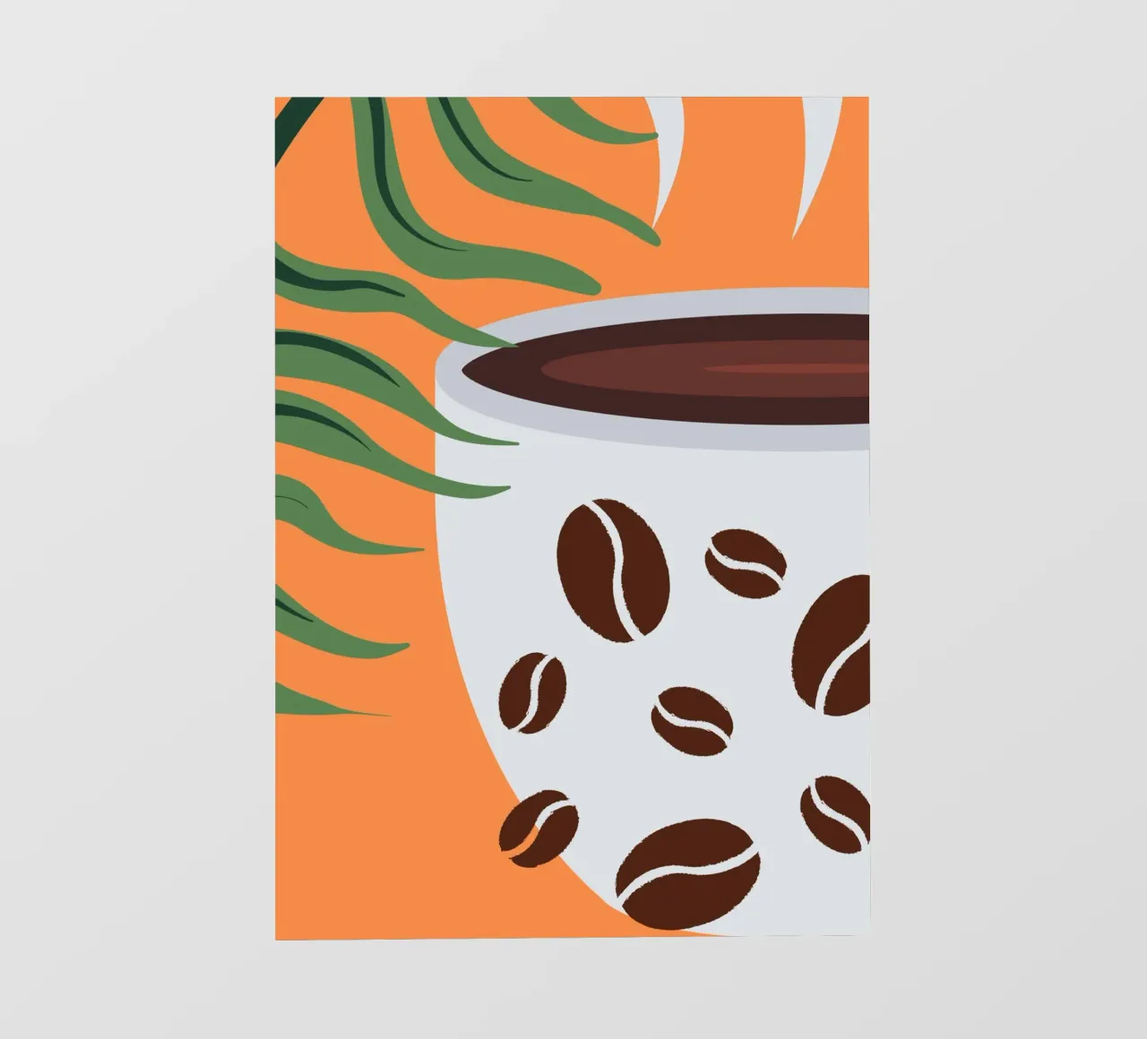 Cup and coffee beans photo wallpaper by LisaArtes