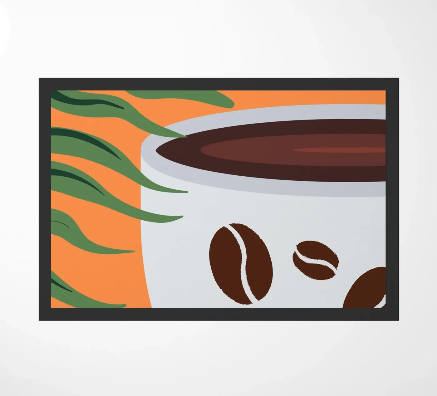 Cup and coffee beans zerbino da LisaArtes