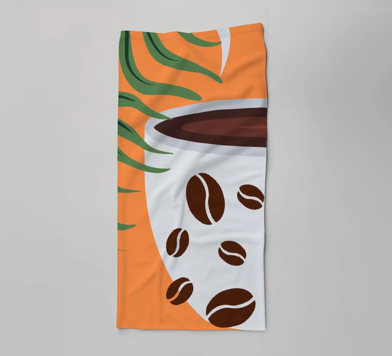 Cup and coffee beans asciugamano da bagno da LisaArtes
