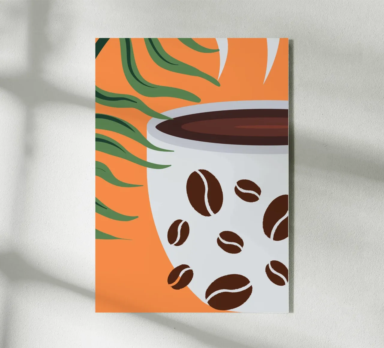 Cup and coffee beans plexiglass da LisaArtes