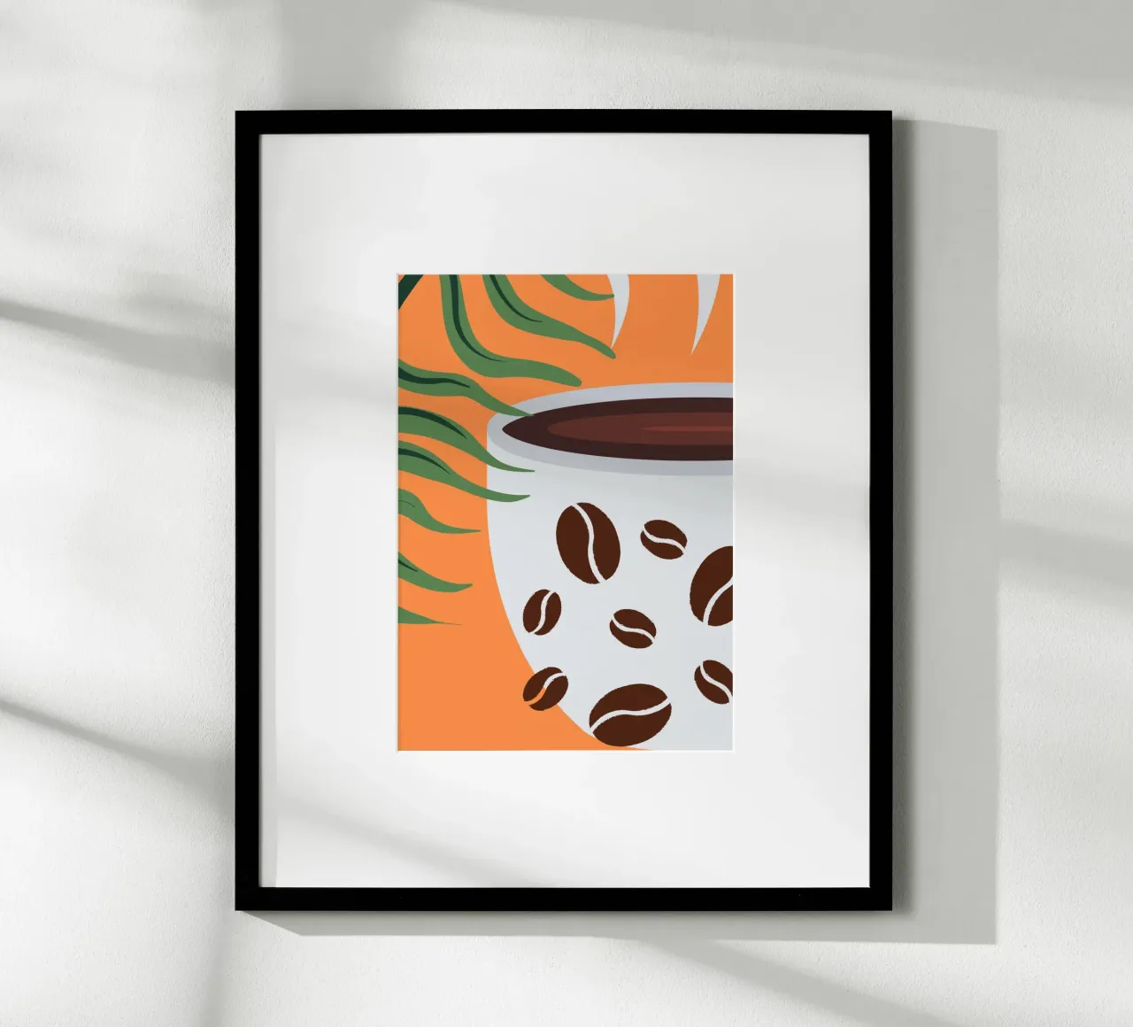 Cup and coffee beans carta hahnemühle da LisaArtes