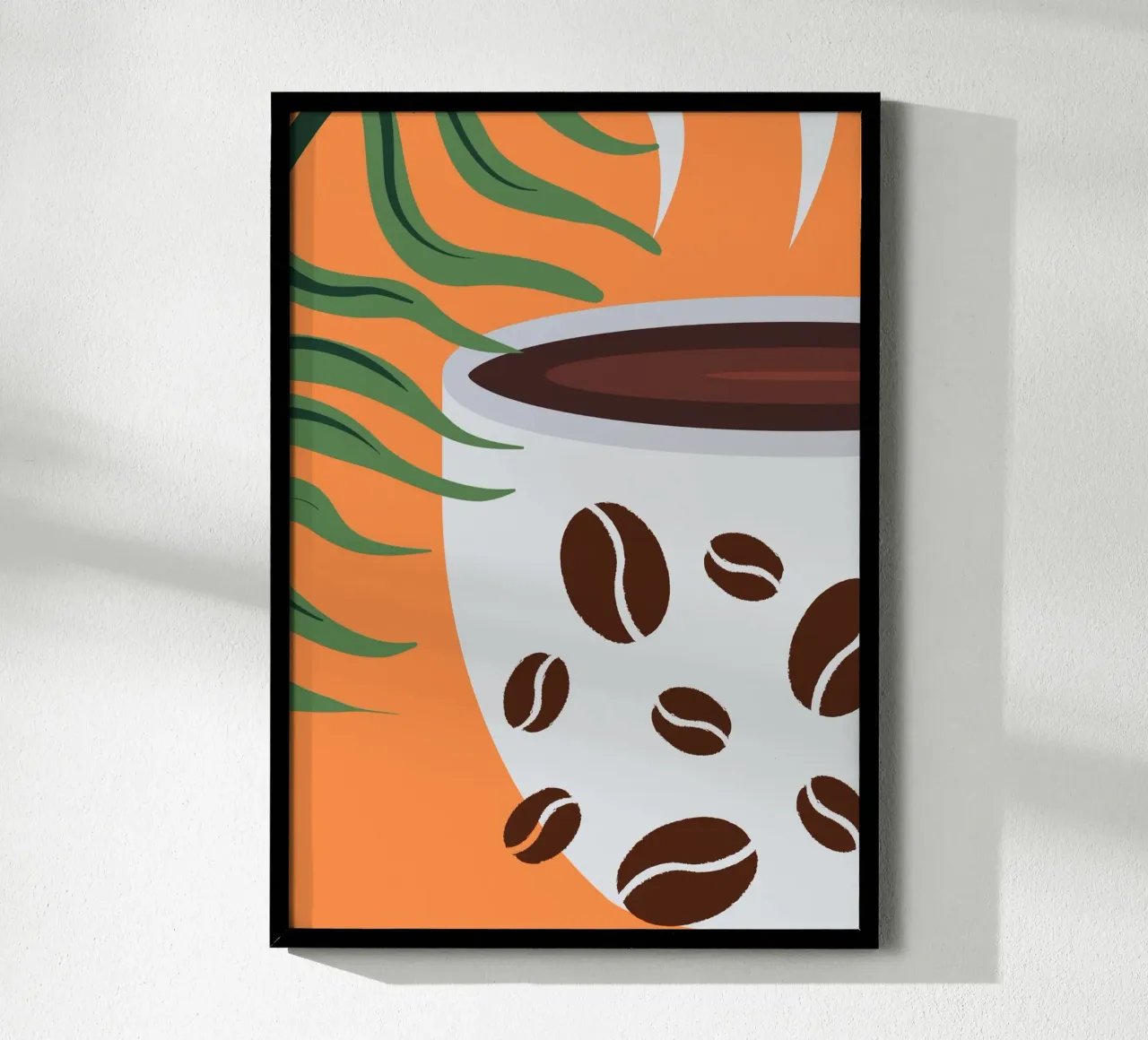 Cup and coffee beans carta hahnemühle da LisaArtes