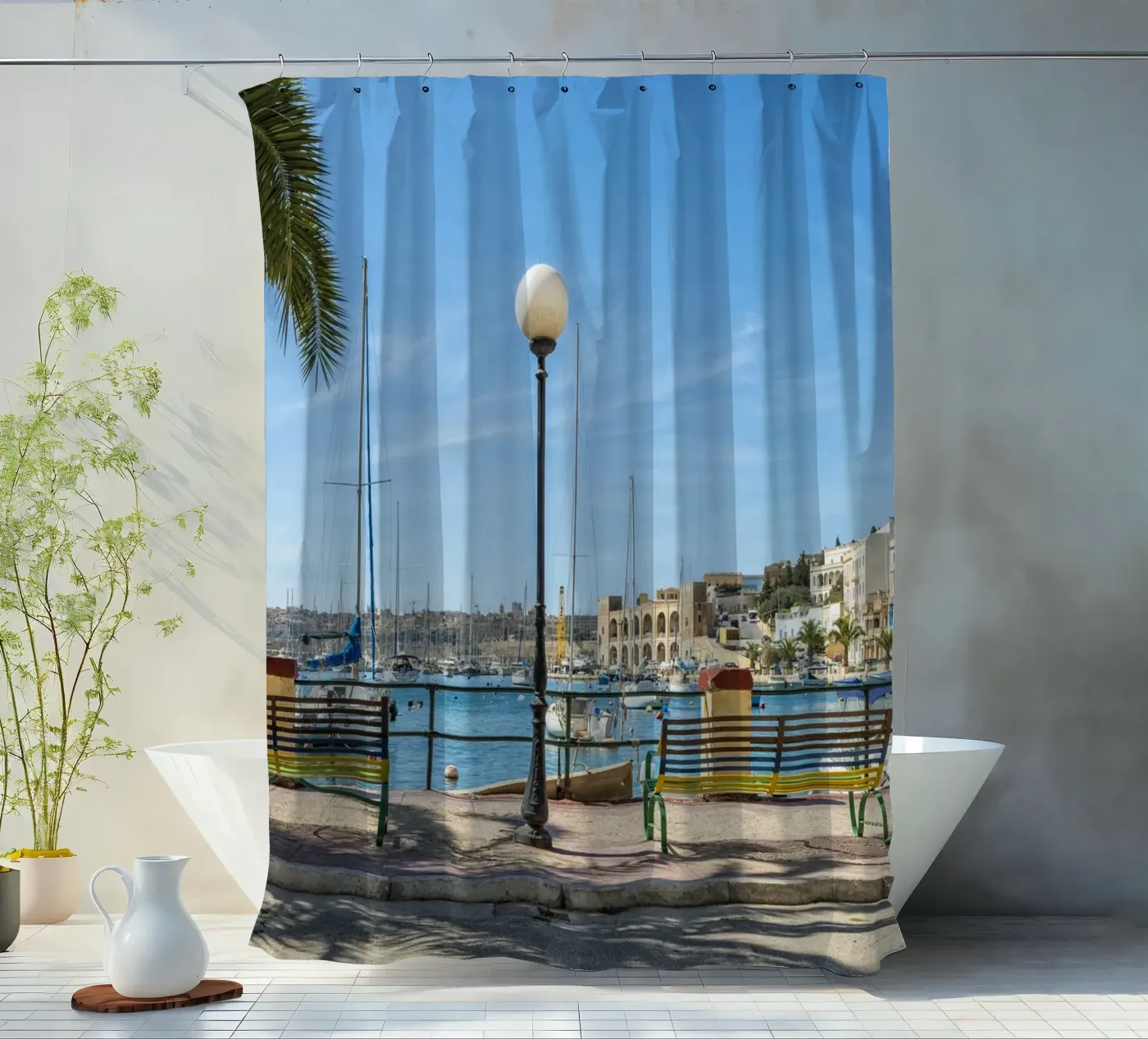 Boulevard Duschvorhang von Curious Collections by Marielle Leenders