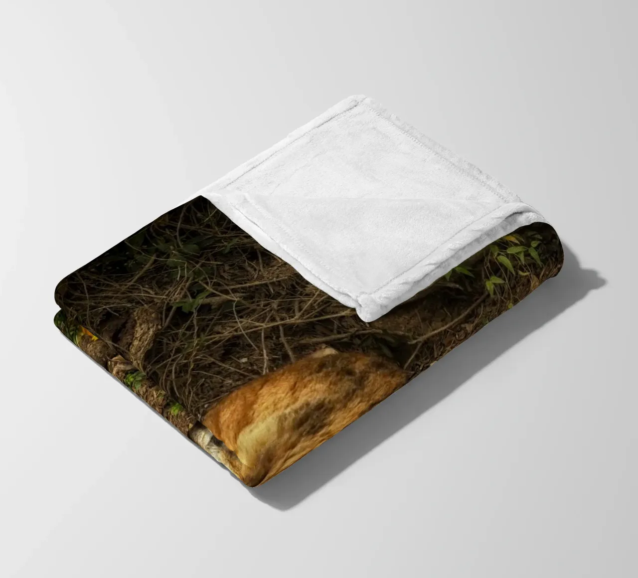 Slapende kat fleecedeken van Curious Collections by Marielle Leenders