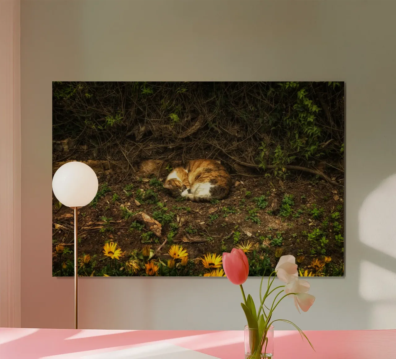 Sleeping Cat poster by Curious Collections by Marielle Leenders