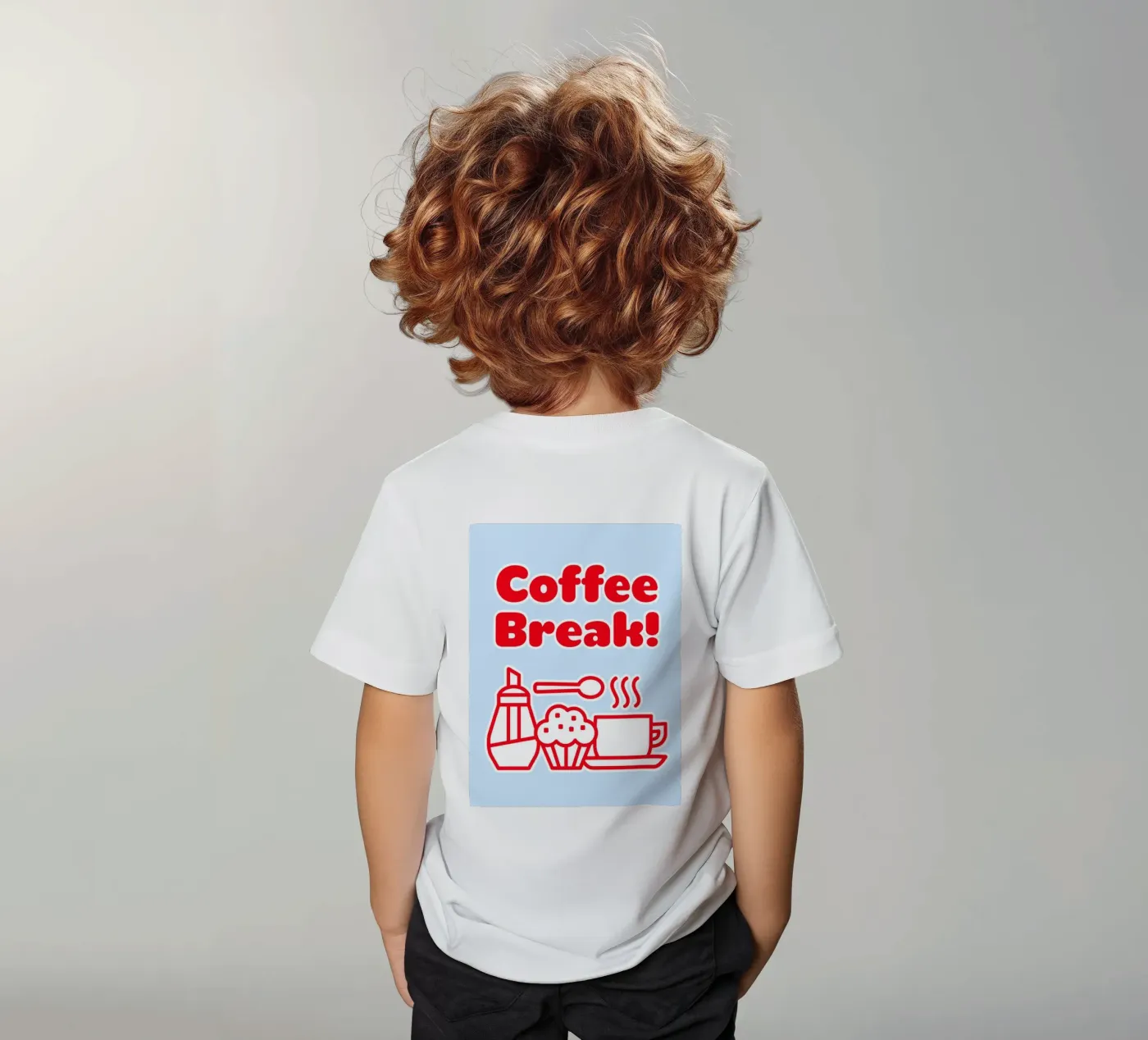 Kaffeepause Kinder T-Shirt von Elfath