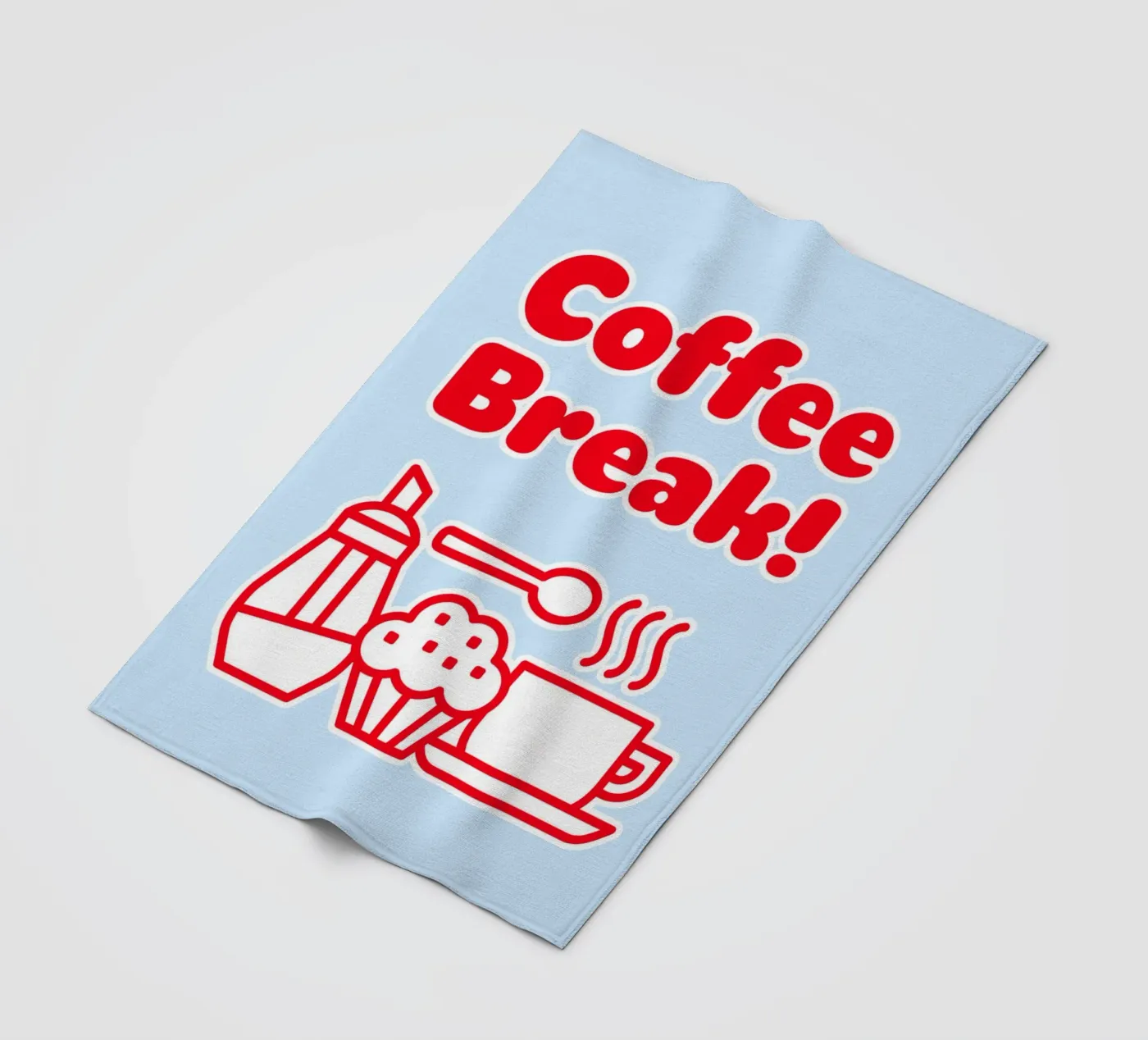 Kaffeepause Fleecedecke von Elfath