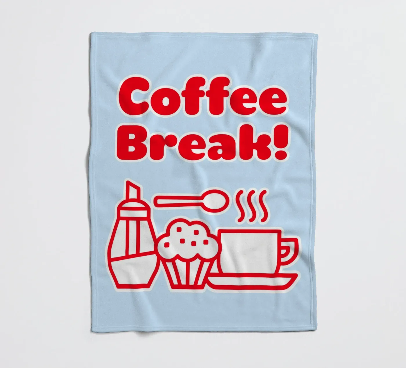 Kaffeepause Fleecedecke von Elfath