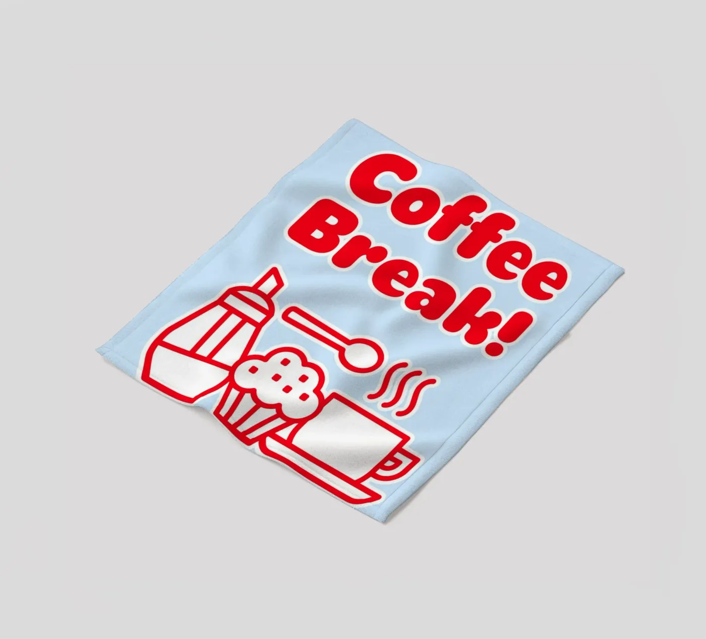 Kaffeepause Fleecedecke von Elfath