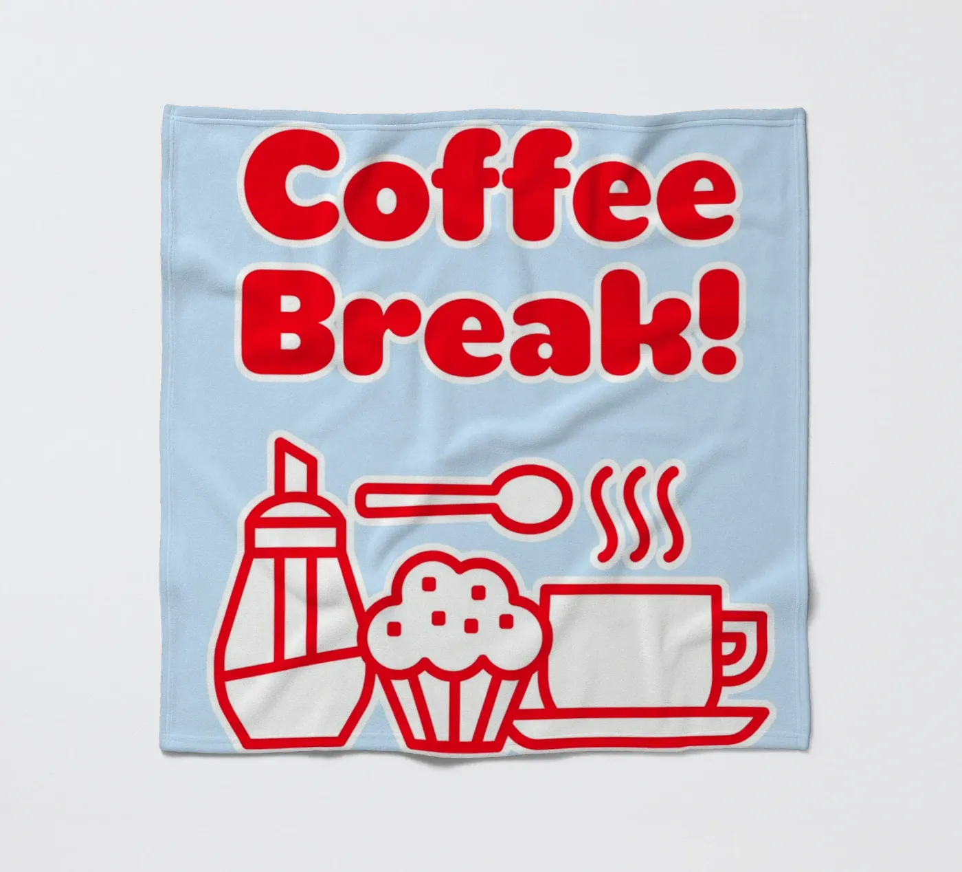 Kaffeepause Fleecedecke von Elfath