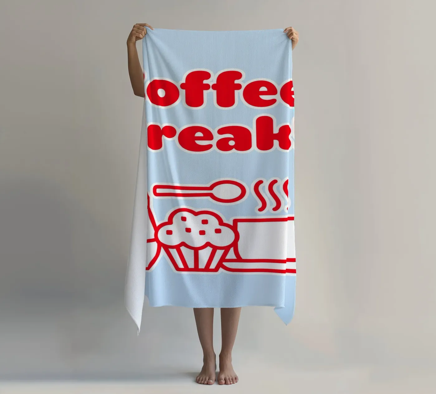 Kaffeepause Strandtuch von Elfath