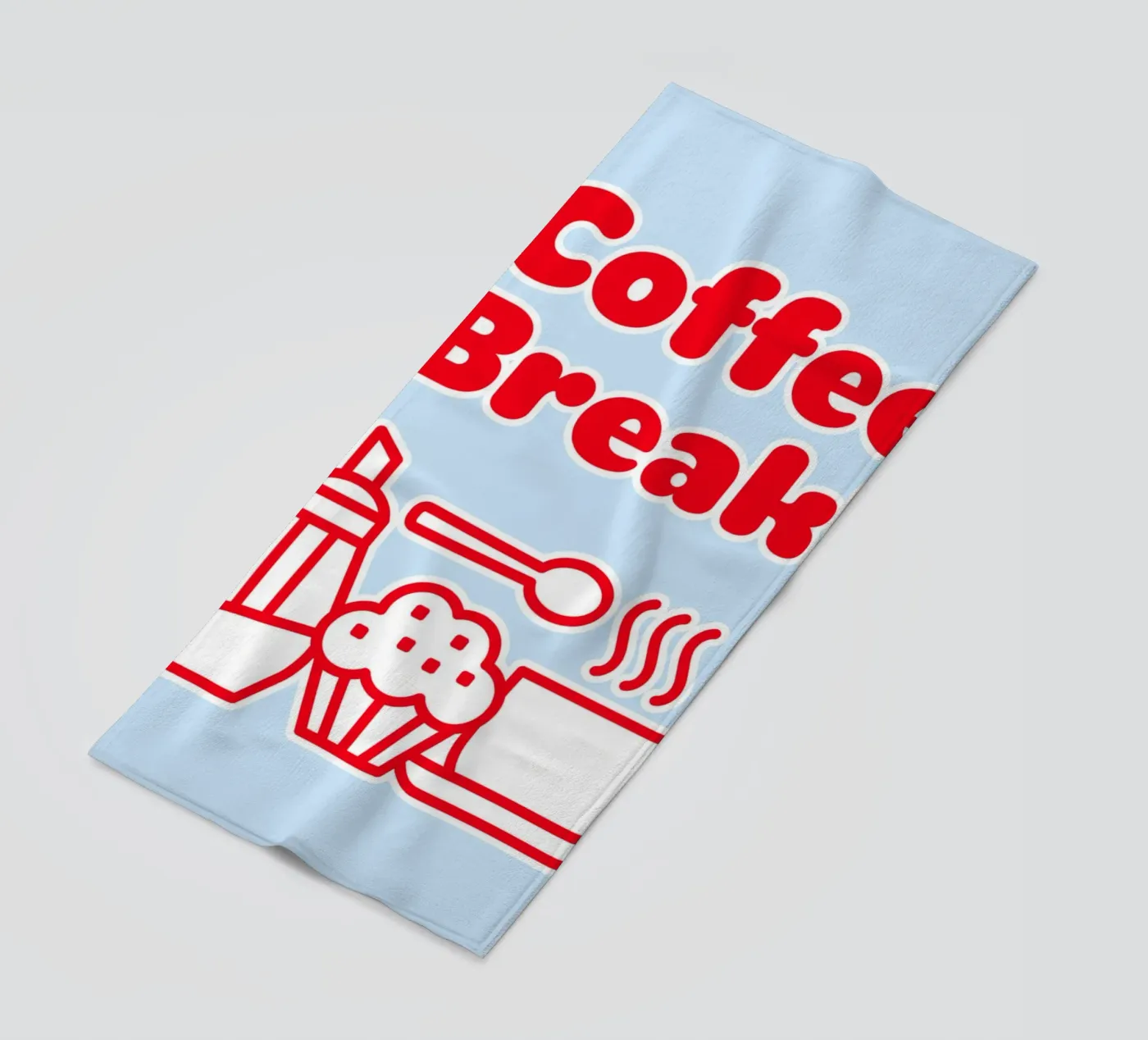 Kaffeepause Strandtuch von Elfath