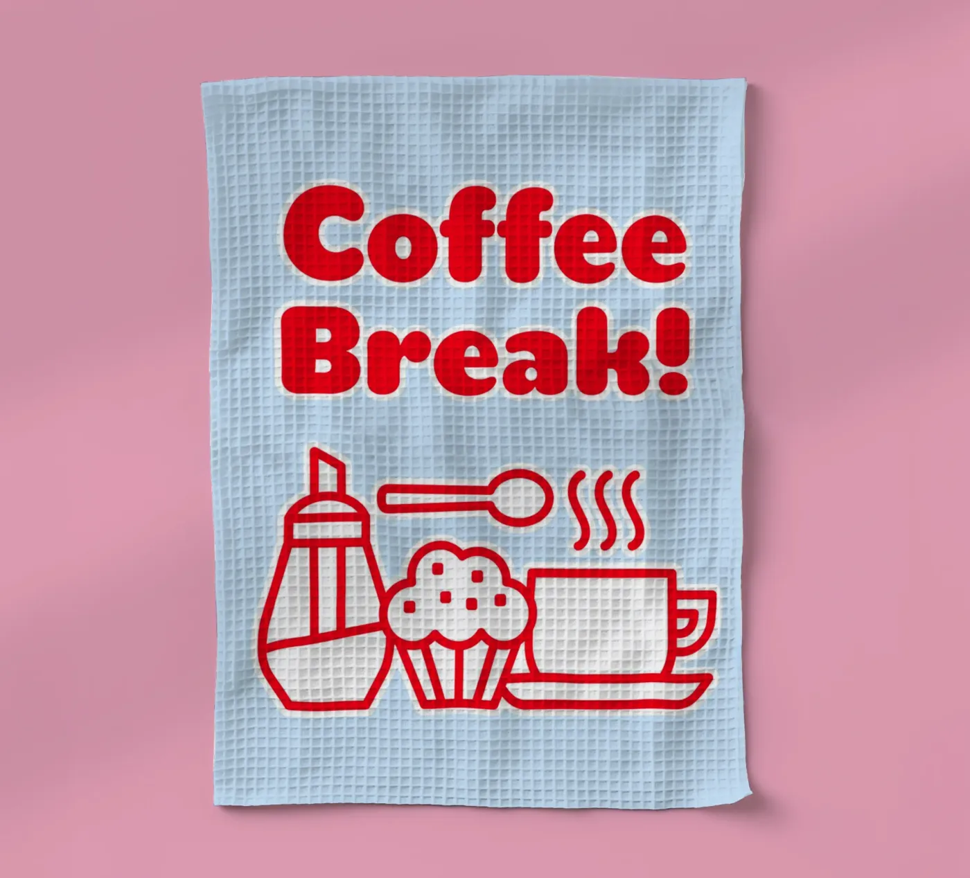 Kaffeepause Geschirrtuch von Elfath