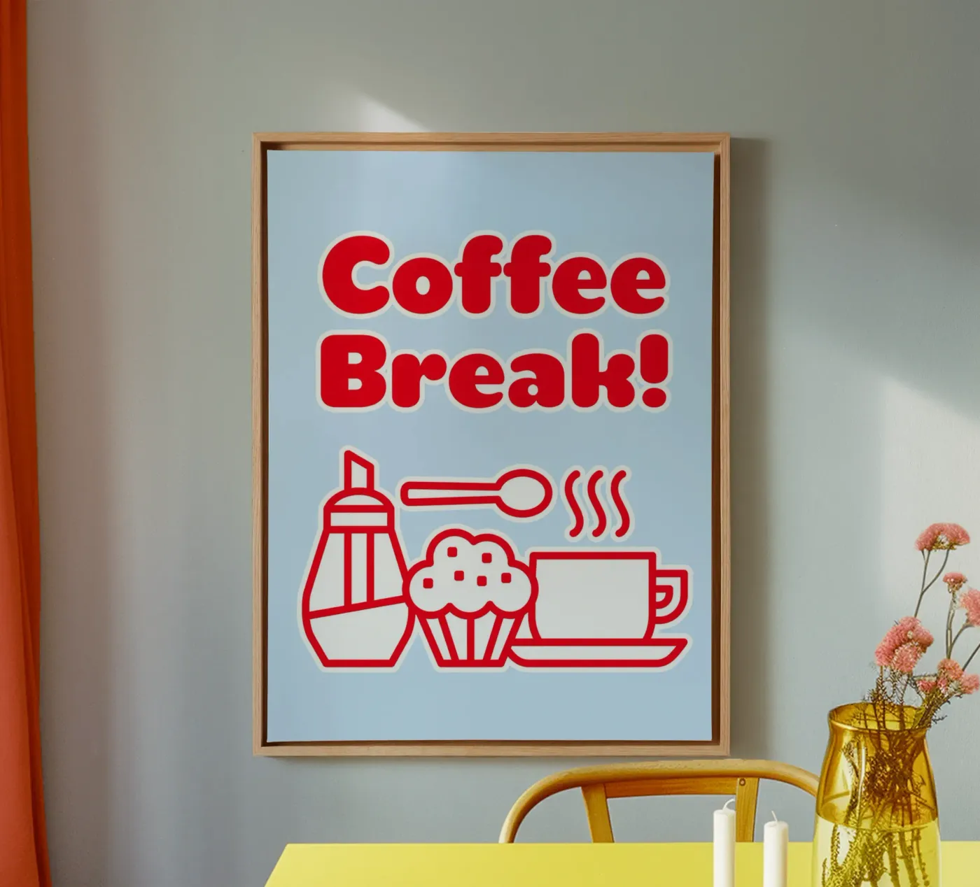 Kaffeepause Leinwand von Elfath