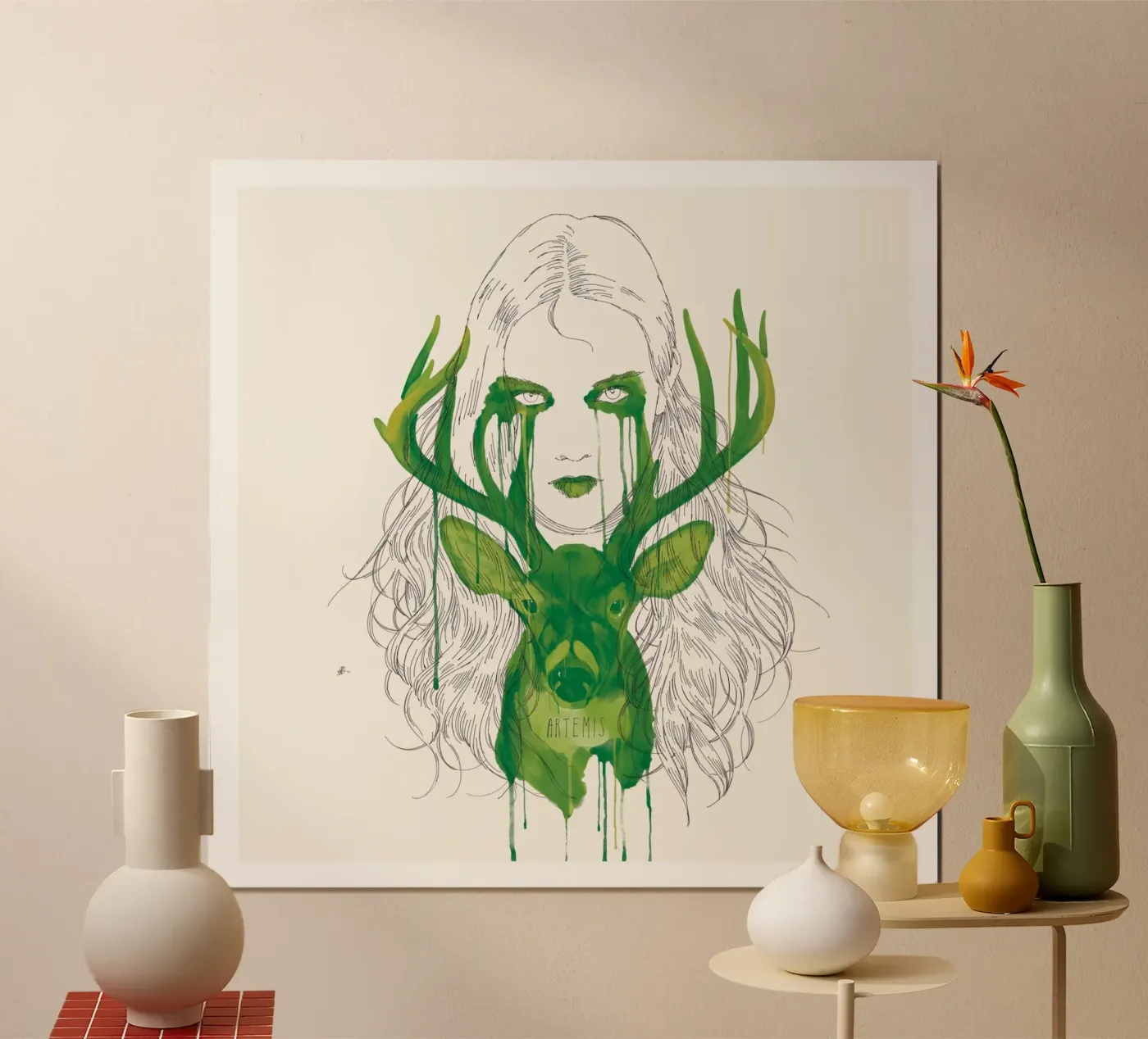 Artemis Poster von Manuel Rebollo